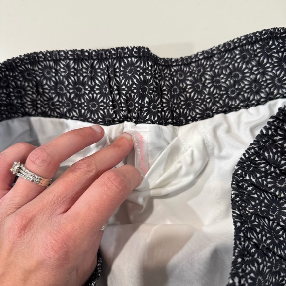 Free People Movement NWT Varsity Blues Printed Shorts Women’s Medium Black/White - Picture 6 of 9